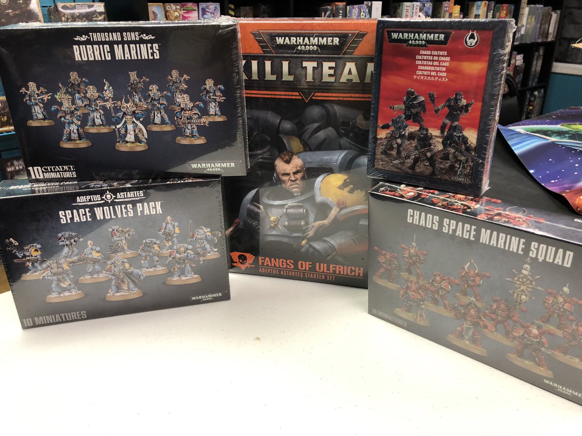Time to bolster your Kill Teams! Some new arrivals for us. Space Wolves, Thousand Sons and Chaos Marines! <a href="/GW_officialuk/">GamesWorkShop</a>