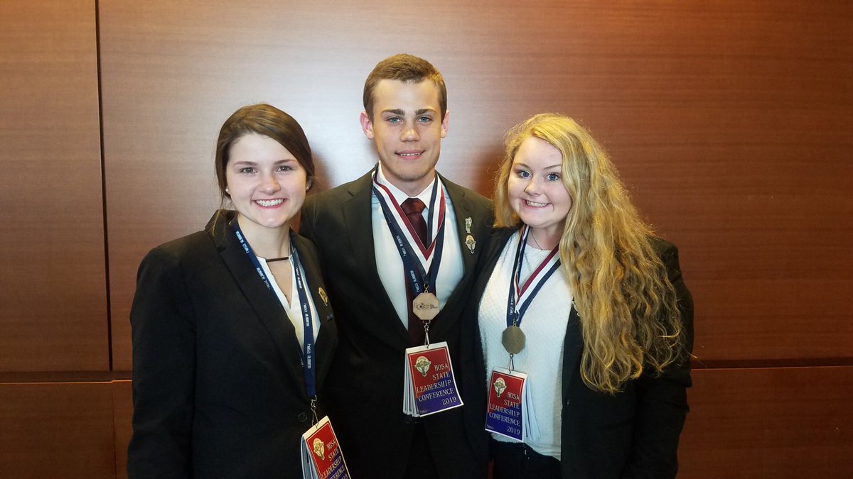 Congratulations to HOSA students for winning 3rd Place (Alex Franklin) &amp; 2nd Place (Emma Bjornstad) in the Alabama HOSA State Leadership Conference Competitions! Megan Fortson was also a Top 6 Finisher. We are so proud of these students and all their hard work. @Shelbyedk12alus