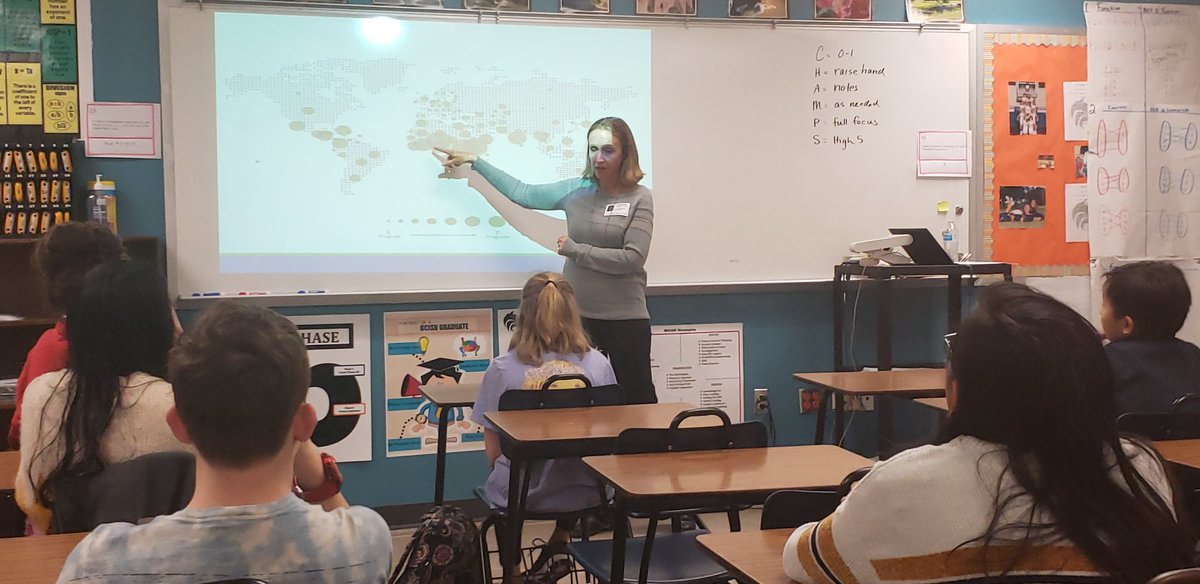 Wolves are learning about careers in public health.  <a href="/CTMSWolfWay/">CTMS Wolves</a> #CTMSCareerday