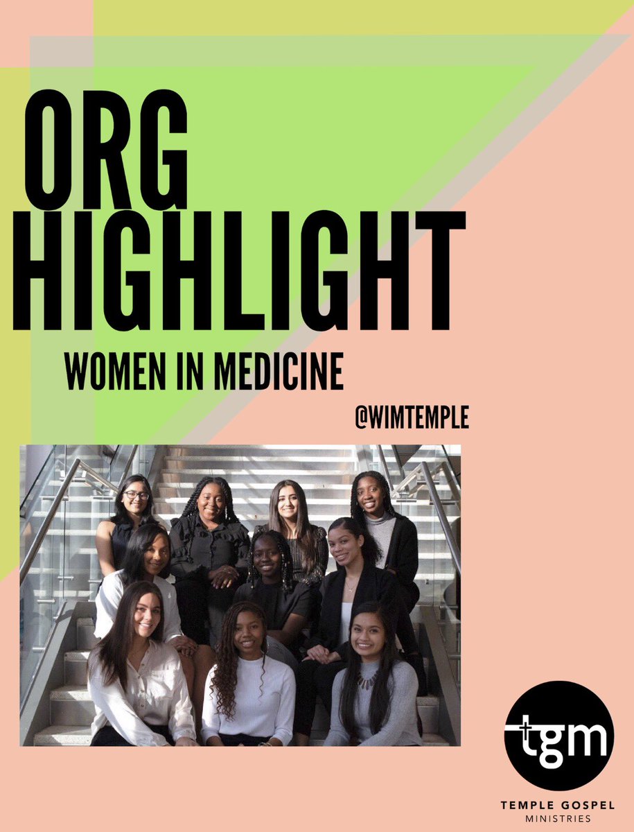 Here’s some Org appreciation on this beautiful Friday. Today we have Women In Medicine ❤️ <a href="/wimtemple/">Women In Medicine</a>