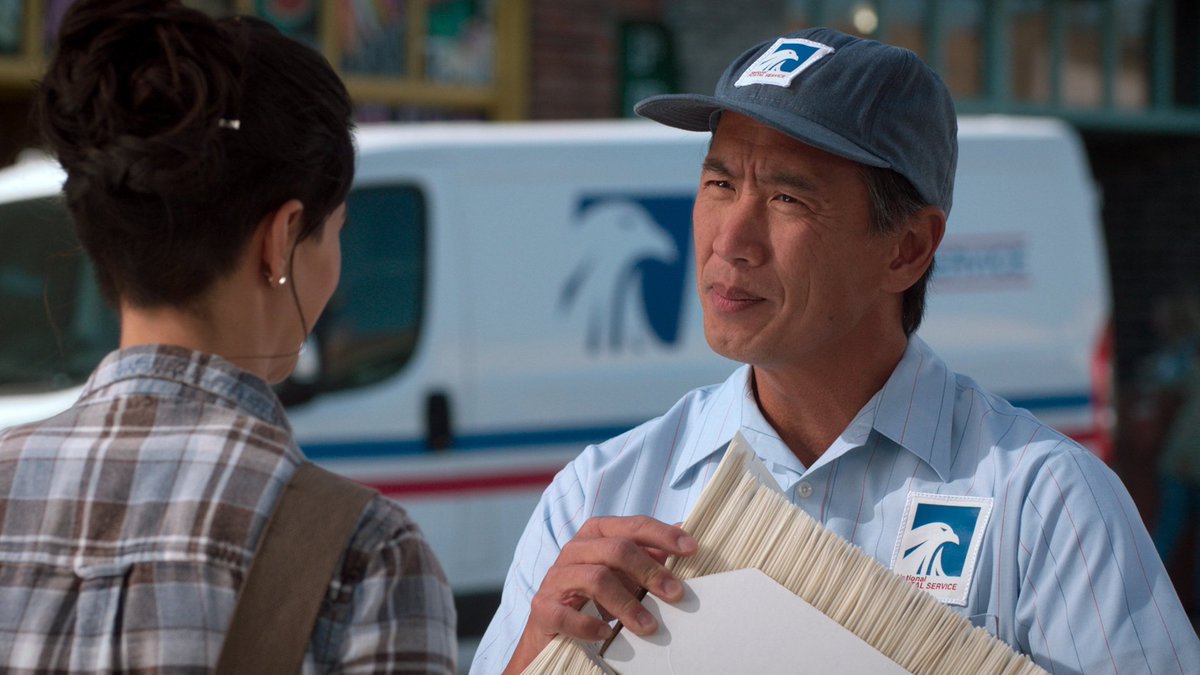 #MackFact: In tonight's #AndiMack, #PeytonElizabethLee's real-life dad, #AndrewTinpoLee, guest stars as an enthusiastic mailman who's excited to help Bex (@yourfriendLilan) send her wedding invitations. The episode airs at 8 p.m. ET/PT on #DisneyChannel & in the DisneyNOW app.