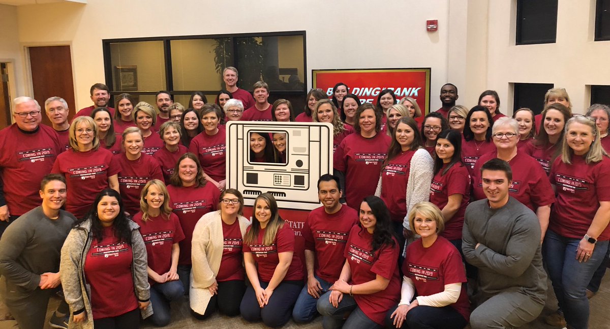 Last night FSB employees received exciting news! We’re introducing Interactive Teller Machines (ITMs) in 2019! ITMs will provide extended hours 7am-7pm M-F with the same friendly service you expect from FSB. Drive-Thru to the future with First State Bank! Coming Soon!