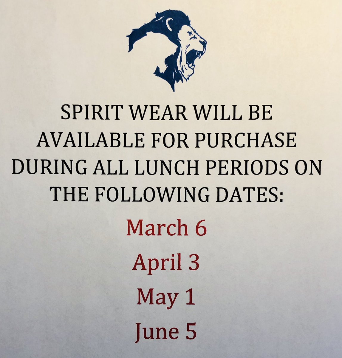 🦁🔵⚪️Hey Rebel Nation! Thanks for making our last lunch sale a success! Stop by our table in the cafeteria on March 6th ⚪️🔵🦁 #FHS #wearefairfax #merch <a href="/WEAREfairfax/">Fairfax Athletics</a> <a href="/FairfaxBoosters/">Fairfax Athletic Boosters</a>