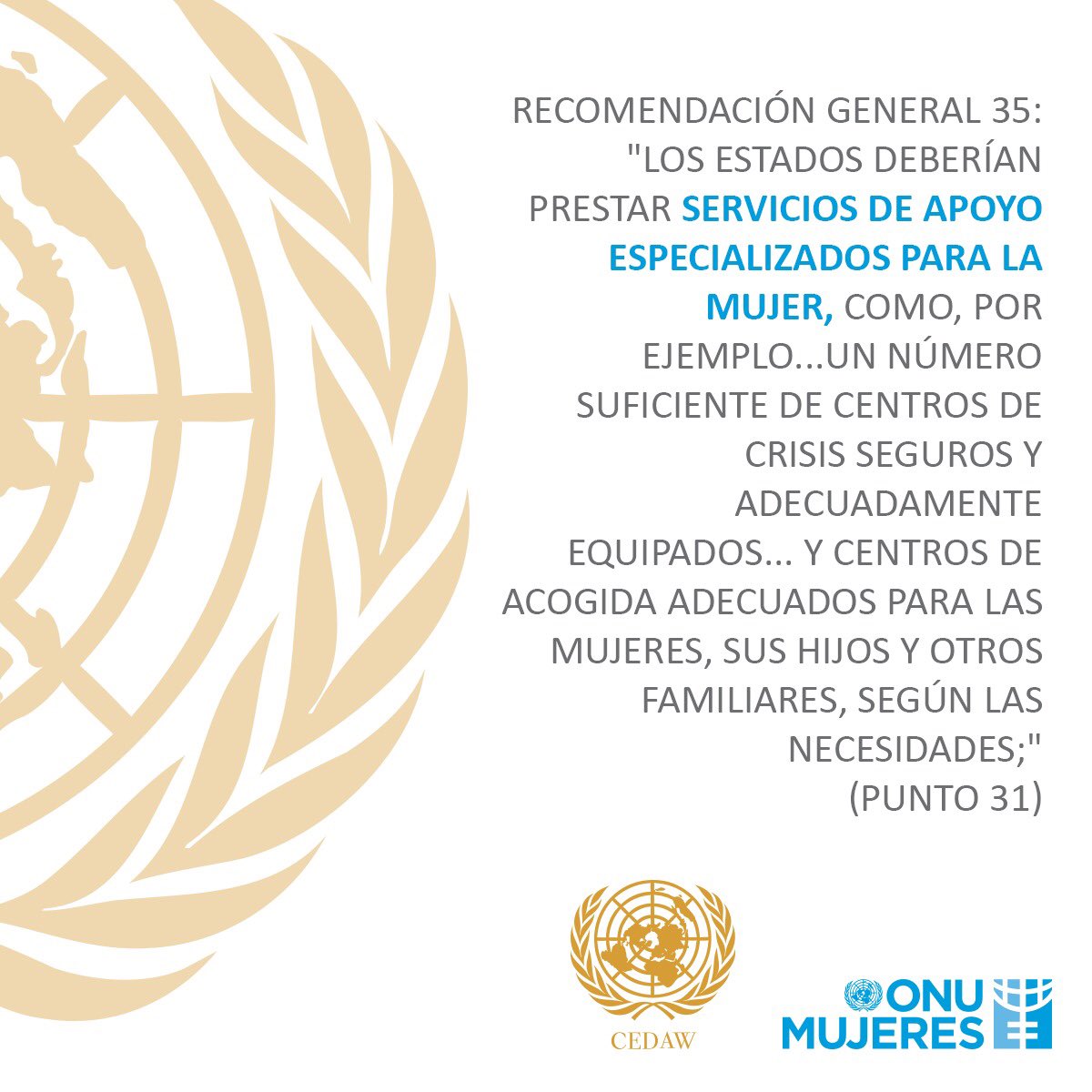 ONUMujeresMX's tweet photo. Resaltamos la importancia de contar con servicios especializados apropiados para la atención de mujeres víctimas de violencia, como son los servicios de refugio. Al no contar con estos servicios se aumentan los riesgos a la seguridad y a la vida de las mujeres. https://t.co/wjJDs0qUBC