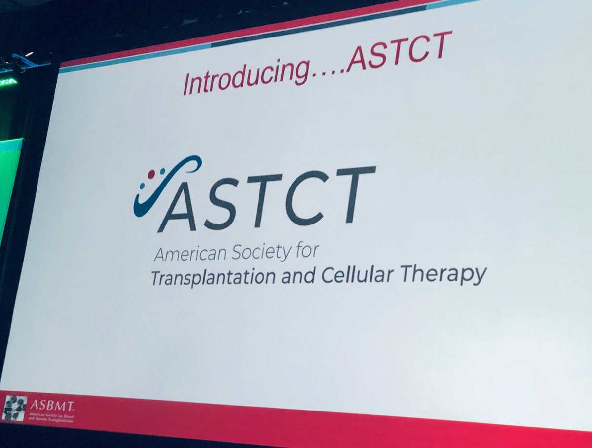 #tctm19 @ASBMT is now ASTCT 🎉🎈👏👏👏