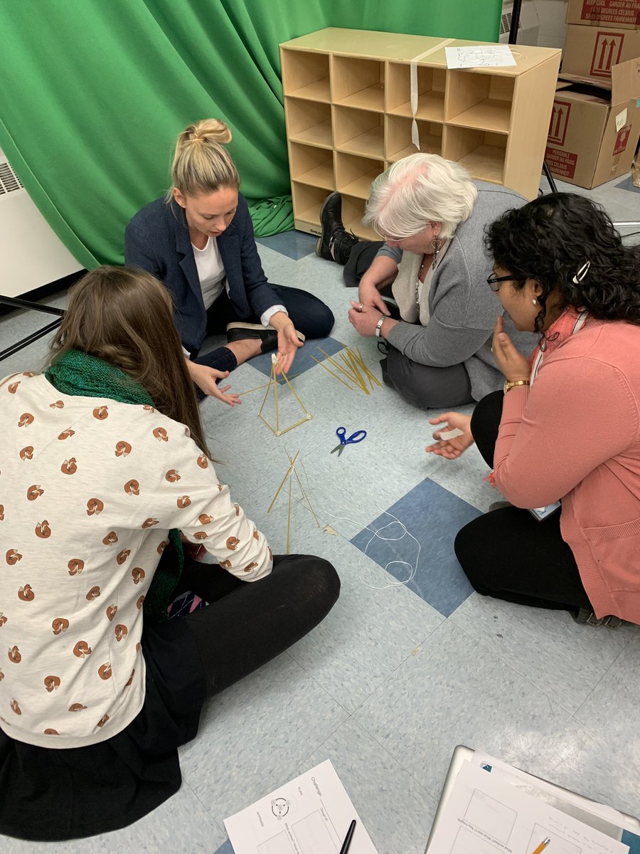 LangevinSchool's tweet photo. Rapid Protyping Marshmellow Challenge with Ankush and Mike! #langevin #staffpd #cbestem #marshmellowchallenge @LangevinSchool https://t.co/Go8tZabGmB