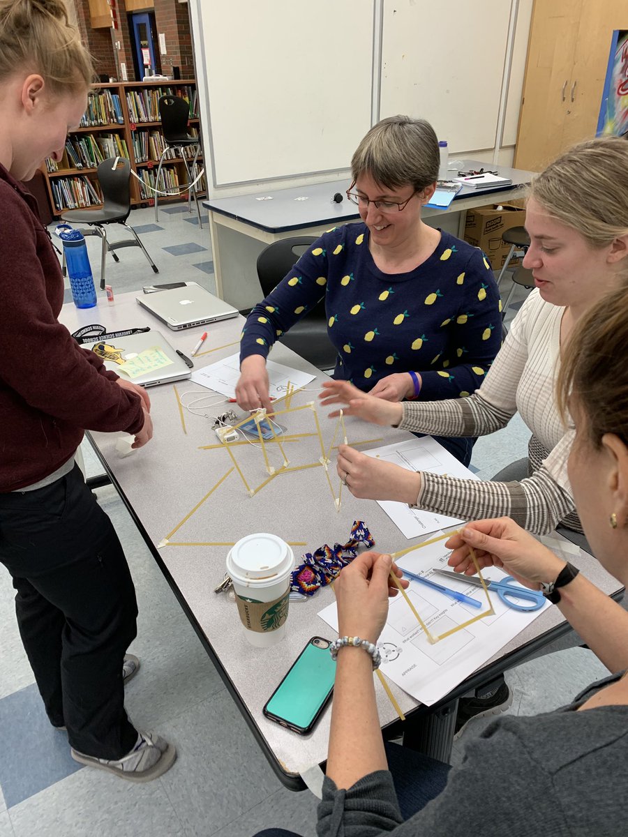 LangevinSchool's tweet photo. Rapid Protyping Marshmellow Challenge with Ankush and Mike! #langevin #staffpd #cbestem #marshmellowchallenge @LangevinSchool https://t.co/Go8tZabGmB
