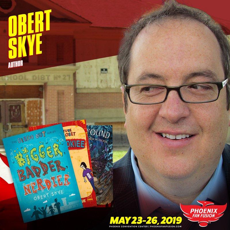 PhxFanFusion's tweet photo. 📚 #ObertSkye is known for his bestselling #CreatureFromMyCloset and #WitherwoodReformSchool series. He has also written the bestselling children's fantasy adventure series #LevenThumps, #Pillage, and #MutantBunnyIsland.
➡️ More on @Obertskye // https://t.co/PUGjw85qdZ https://t.co/cJfDhTOodm