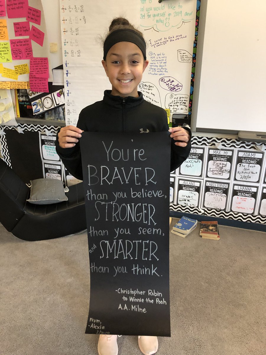 This week’s Keep the Quote recipient worked hard and tackled challenging concepts each and every day!
