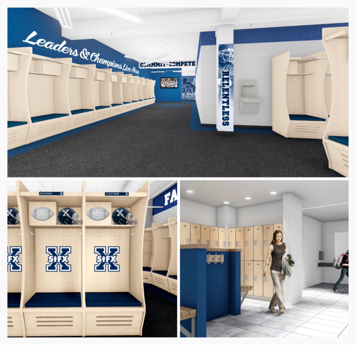 kentmacdonald's tweet photo. After two days of meetings, very pleased to say the StFX Board of Governors has approved the 2019-20 balanced budget and gave authority to proceed immediately with a $6m renovation (all fundraised) to our varsity &amp; visitor locker rooms. @StFXAthletics https://t.co/6HqM1NlZT0