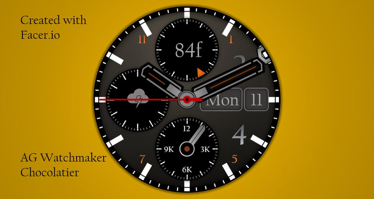 agwatchmaker's tweet image. AG Chocolatier #watchface @facer facer.io/watchface/eNnS…