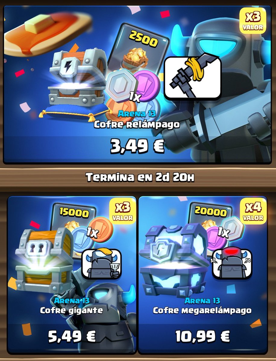 🌲SORTEAZO de TODAS las ofertas del Mini pekka que incluyen tokens, oro, cofres y los emotes🤩🥞🥞🥞🥞🥞🥞🥞🥞🥞🥞

⬇️Requisitos:

➡️Seguirme 
🔄Dar RT

Daré un total de 3 ganadores en 2 días, suerte a todos 🤗🤗🤗🍀🍀🍀