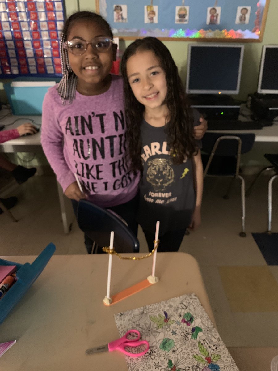 mslaurenstroud's tweet photo. When we spend indoor recess doing some #stem building goal post for our paper footballs from @PEbytheSEA #funfriday #NHCSCHAT #pvttchat https://t.co/eTnJoMtYrv