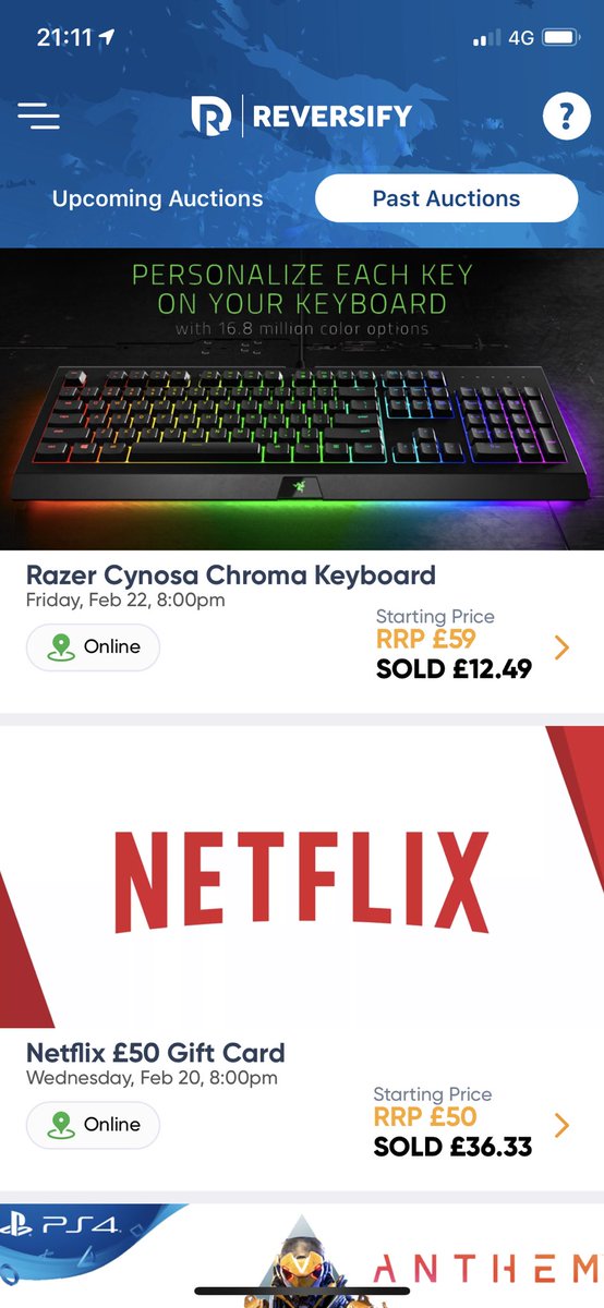 ReversifyUk's tweet photo. Henry just won a BRAND NEW Razer Cynosa Chroma Keyboard for £12.49!! Saving just over £45! https://t.co/0Mt6tt4MRF