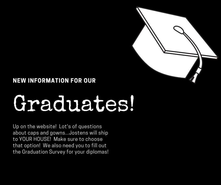 UTVAAdmin's tweet photo. Hey Graduates!  We have had some questions about caps and gowns...Make sure when you order, you have Jostens send them to YOUR HOUSE!  And please fill out the survey at the top of the web page so we can order your diplomas! So exciting!
https://t.co/wPGWQ9BISz https://t.co/oZb5aJP3v7