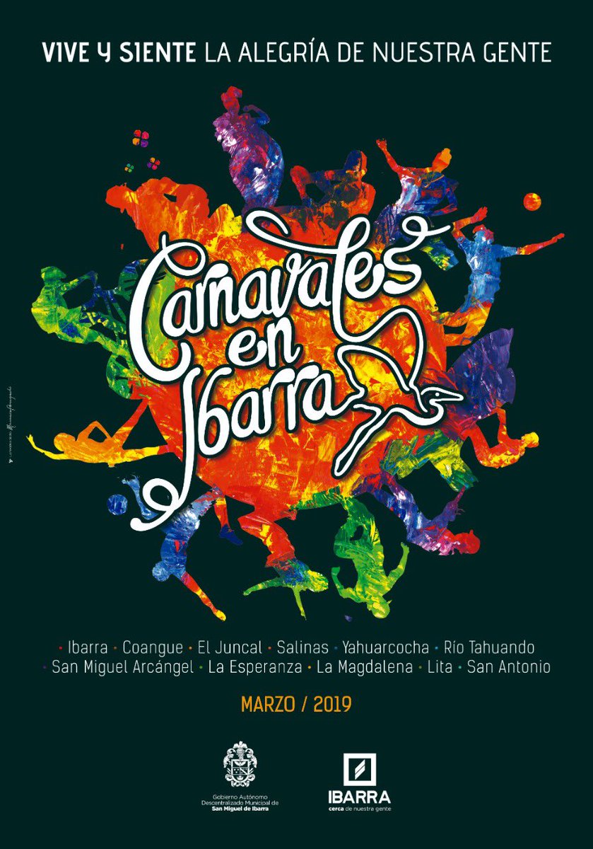 ¡Vive los “Carnavales de Ibarra! Disfruta la naturaleza, la gastronomía y la historia de uno de los sitios más turísticos del país. #EcuadorEsCarnaval