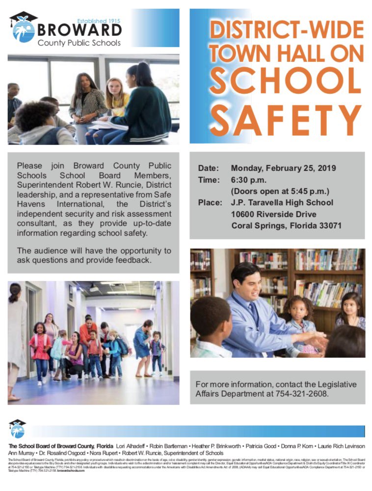 LyonsCreekMS's tweet photo. Town Hall on School Safety https://t.co/nVezxCelDK