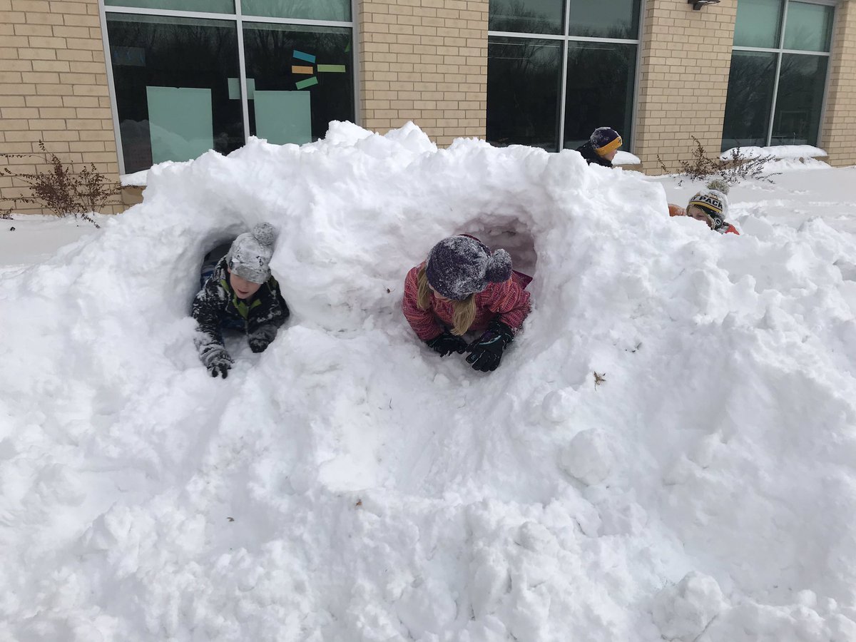 Relational Reward Day!!! Snow fort building with 2nd grade teachers ❄️<a href="/MrsGaarder/">Samantha Gaarder</a> #LTPRIDE #WEareONE10 #pbismn