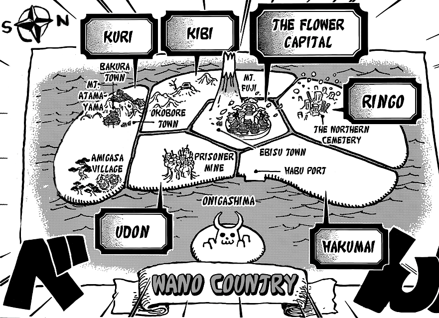 Artur - Library of Ohara on Twitter: &quot;Finally finished it, a map to the Wano Country!… &quot;