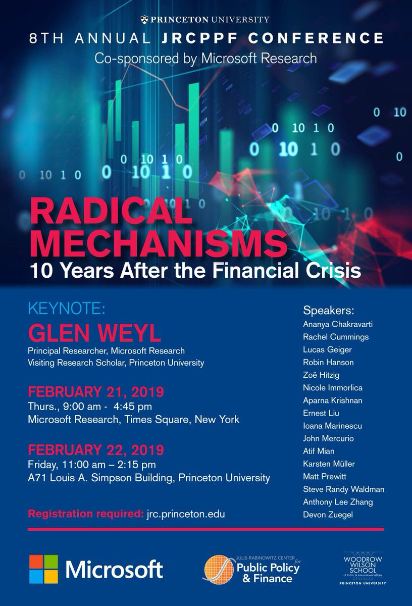 A big thank you to <a href="/glenweyl/">(((E. Glen Weyl/衛谷倫))) ⿻ 🇺🇸/🇩🇪/🇹🇼</a>  for challenging institutional and economic orthodoxy in his closing keynote at the #radicalmechanisms conference 
<a href="/AtifRMian/">Atif Mian</a> <a href="/RadxChange/">RadicalxChange</a>