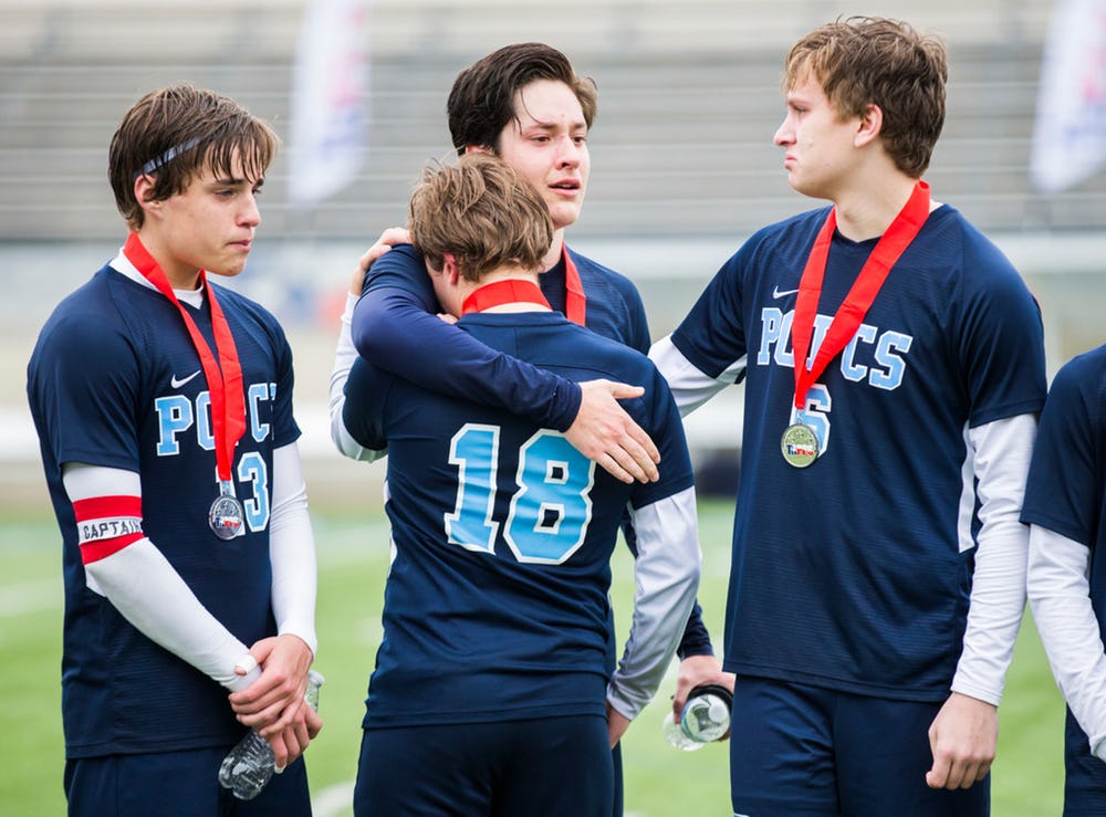 SportsDayHS's tweet photo. Carrollton Prince of Peace falls just short in the TAPPS soccer Division II title game.

Game story: https://t.co/dv3K7MmoAc👈
Photos: https://t.co/T6J4JLKQQ8👈 https://t.co/mdrXajGh1J