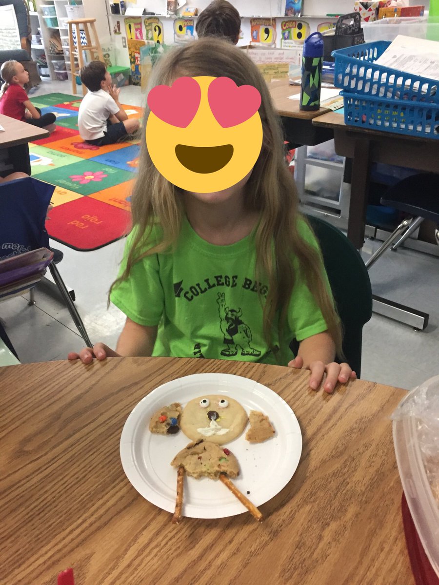 MrsBerlatsky's tweet photo. Our Smart Cookies celebrated our Compliments Goal by creating edible examples of the Deciduous Forest Habitat! #pbCKLA #peacelovefirst #VikingVoyage19 https://t.co/GzfwsrPYPg