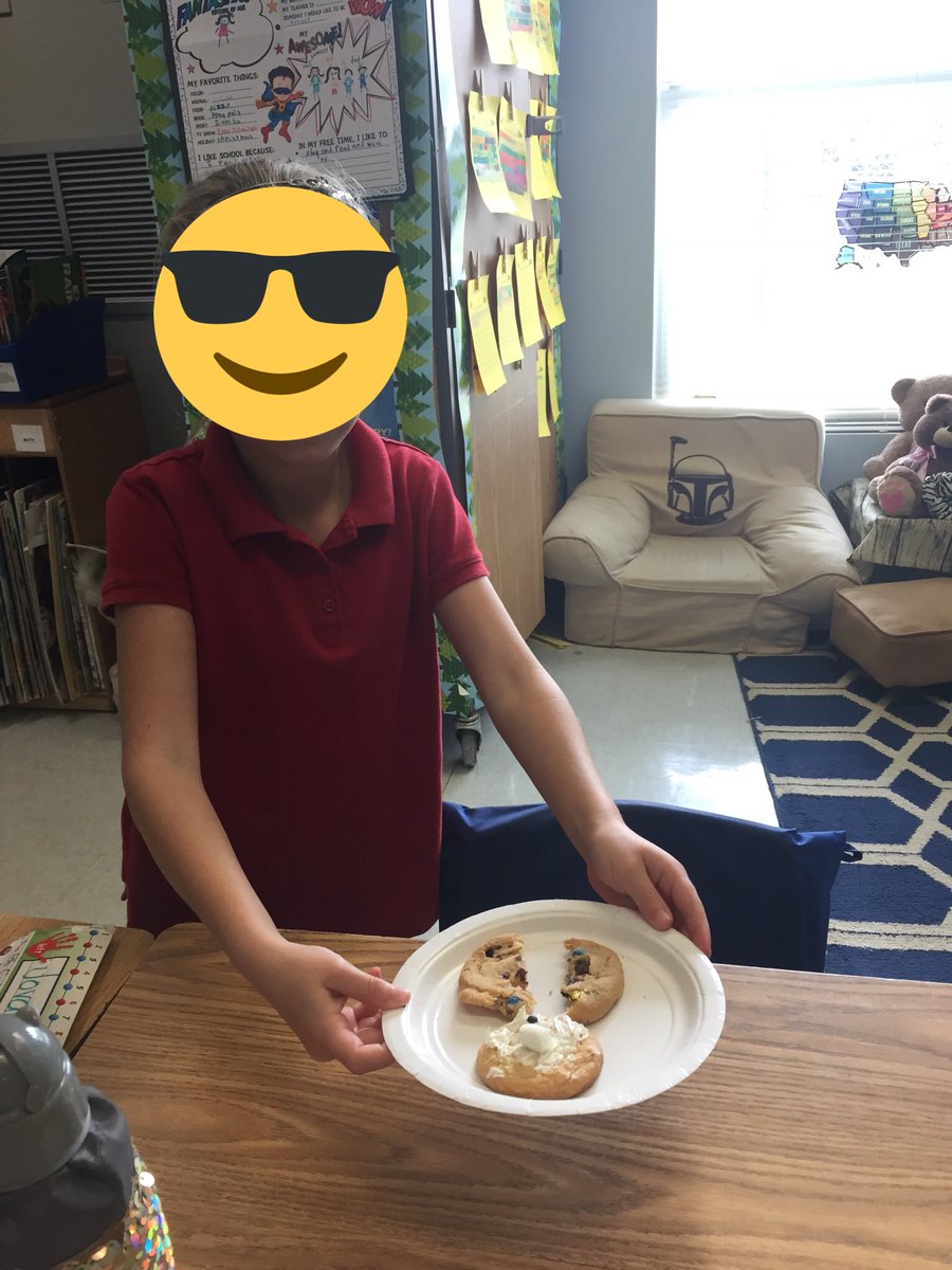 MrsBerlatsky's tweet photo. Our Smart Cookies celebrated our Compliments Goal by creating edible examples of the Deciduous Forest Habitat! #pbCKLA #peacelovefirst #VikingVoyage19 https://t.co/GzfwsrPYPg