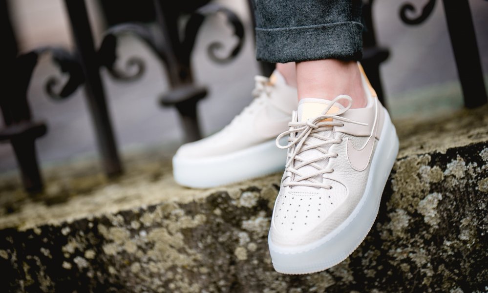 The women's Air Force 1 Low Sage LX in 