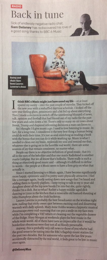 andrewtrowe's tweet photo. Nice one @DelaneyMan in @BigIssue. Thanks. Gonna tune in.... https://t.co/67TNkcmNOK