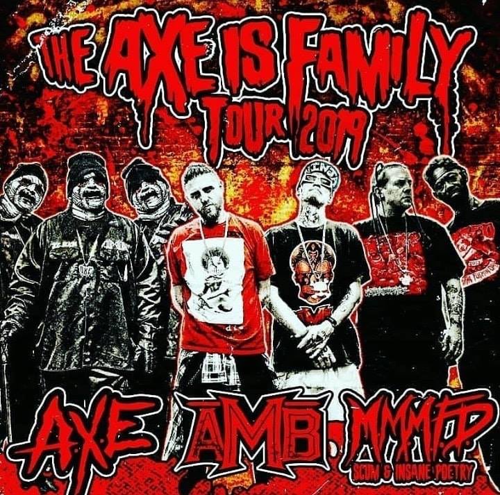 TwiztidShop's tweet photo. The #AxeIsFamily tour gets underway TONIGHT at #simonsafterdark in Allen Park, MI...
Hit the link in bio to find out when they hit a city near you & to pick up your tickets/VIPS!!!
#allaxulelu #axemurderboyz #mmmfd #underground #mne2019 #scum #insanepoetry https://t.co/Dw70PJbcVu