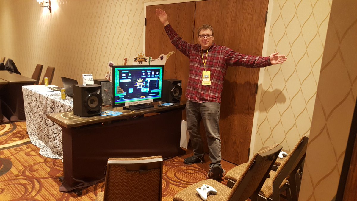 SquidLandGames's tweet photo. Just set up @VGMCon https://t.co/T4MdPaS10t
