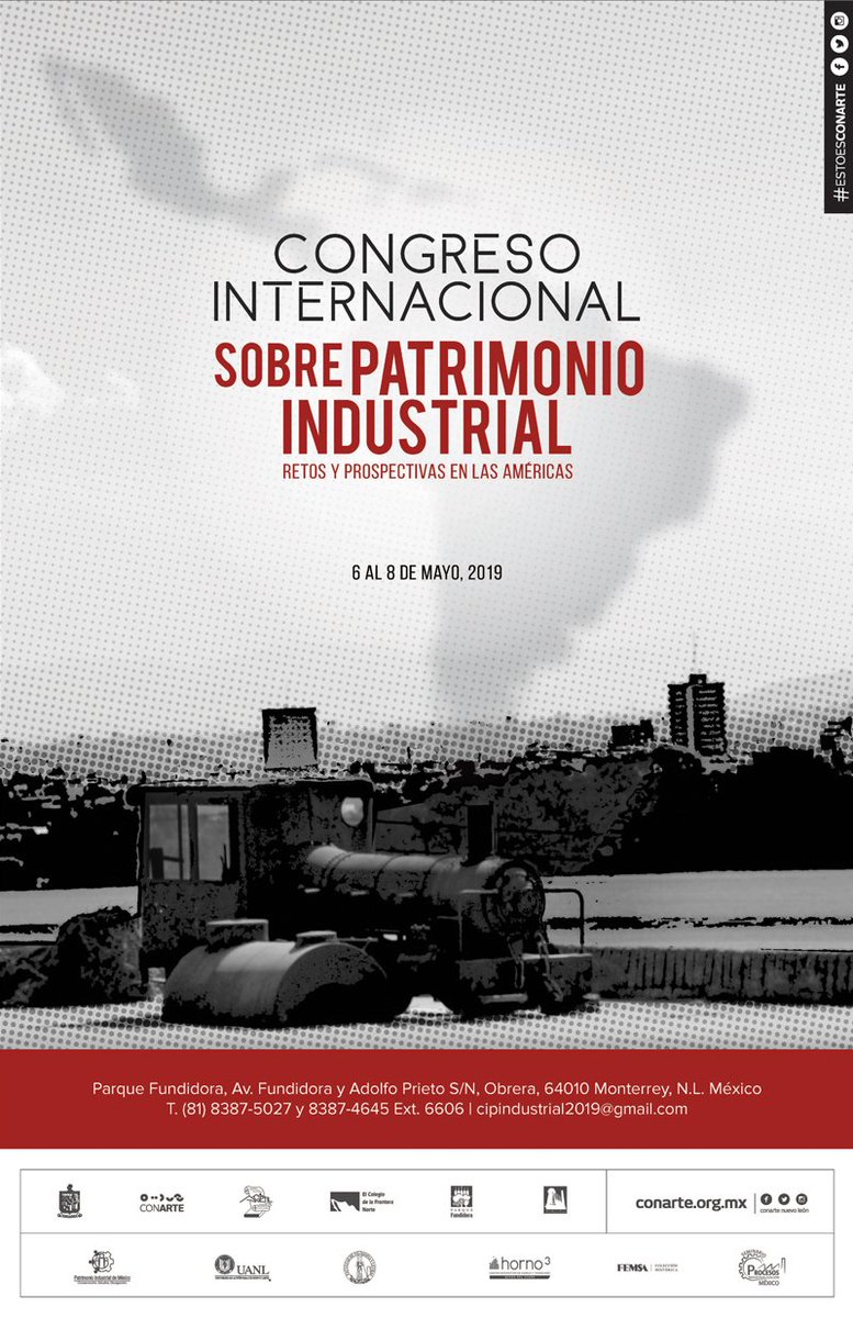 International Conference on #IndustrialHeritage: Challenges and Futures in the Americas
May 6-8, 2019. Monterrey (Mexico)
colef.mx/evento/cipi201…