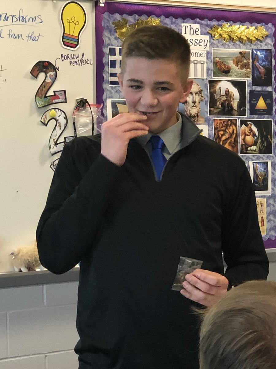 TeenTeacherLA's tweet photo. Apparently Creative Writing calls for creative snacks! This will definitely go down as the most unique #CreativeWritingKrupp #WritersCafe snack of all time! 🦗🦗🦗 #BaconFlavorForTheWin #Crickettes https://t.co/KG7AfvYQZU