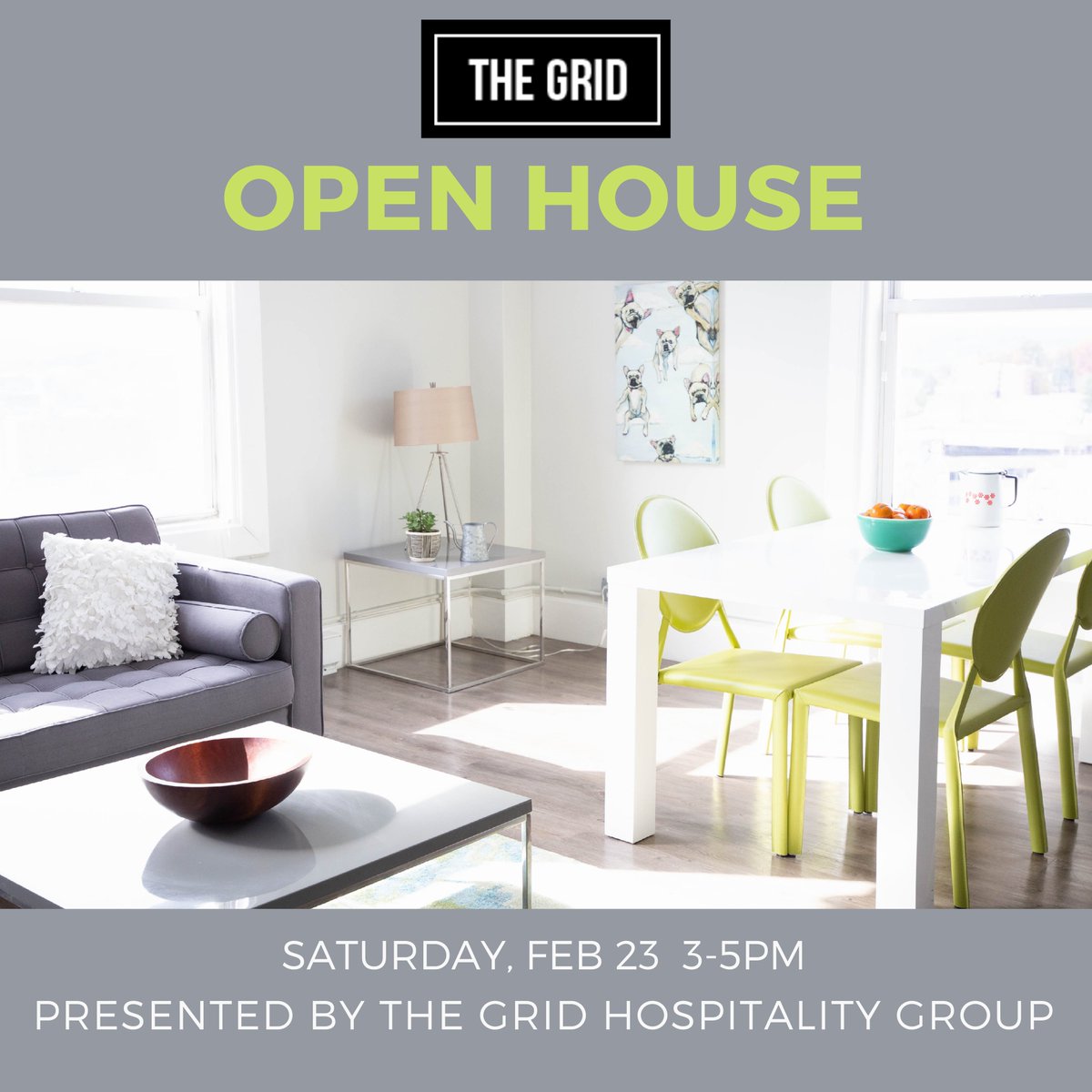 Stop by THIS SATURDAY to see the gorgeous apartments at The Grid in person! Tour the building, check out floor plans, and snack on free food and drinks from Worcester's Revolution Pie + Pint!

Feb 23rd 3PM-5PM
50 Franklin St, Worcester MA

RSVP here: hubs.ly/H0gL9db0