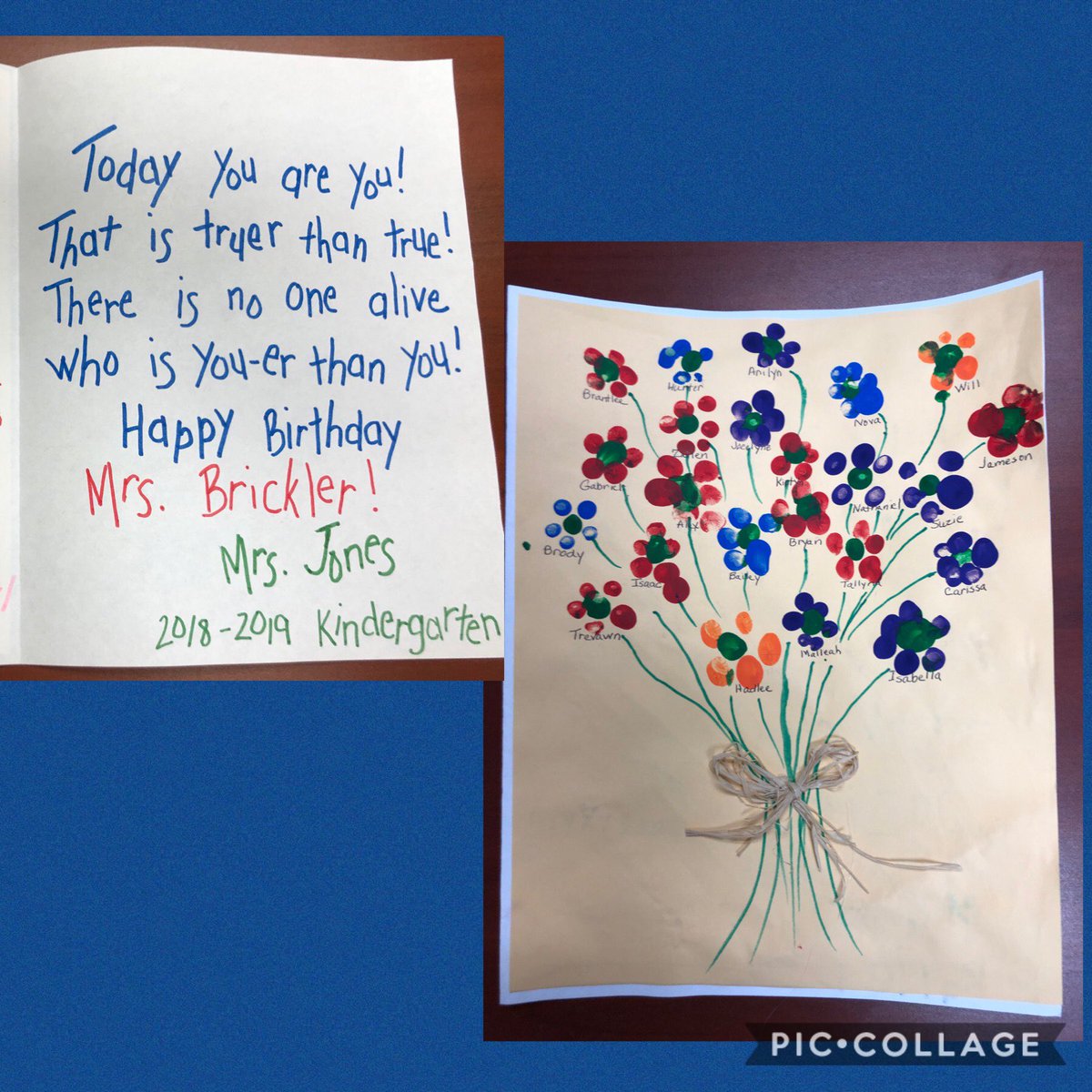 shannonbrickler's tweet photo. This made my day! A big thank you to Mrs. Jones, Mrs. Sue and their sweet students for making my day brighter! #SEStribe https://t.co/7Pc1ec7kvx