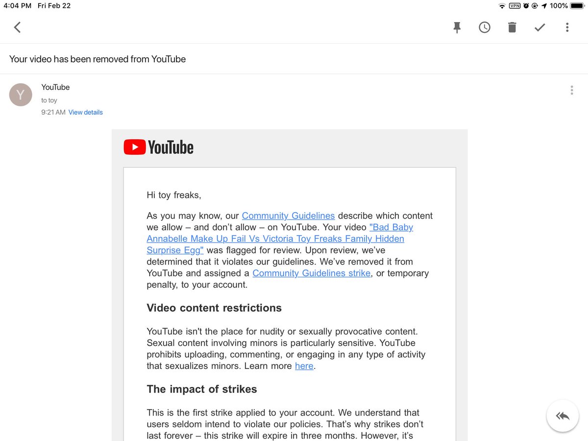 2017fan1's tweet photo. @SpencerKarter i got a false community guidelines strike i blame @SusanWojcicki for this. please make a video about it. #firesusan https://t.co/NnYzQyM9s4