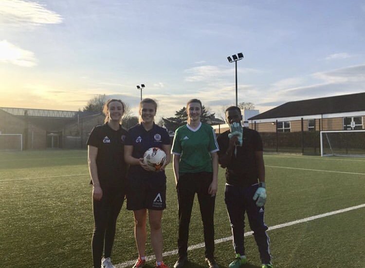 Enjoying the February ‘heatwave’ with a bit of staff football after work - team PE vs team maths (the PE girls won of course 🙋🏼‍♀️⚽️) #football #dreamteam #happyhalfterm <a href="/bedalehigh/">Bedale High School</a>