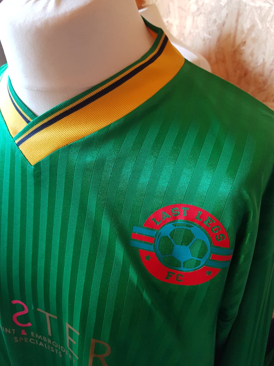 Custer Print & Embroidery (@cstrapparel) on Twitter photo A lesson in how to make ghastly retro footie tops slightly more ghastly! 😁. We're proud sponsors of <a href="/LastLegsFC/">LAST LEGS FC ⚽️</a>. Electric pink numbers on green + yellow shirts. Enjoyable to make + will def put the opposition off!
Good luck in your forthcoming fixtures lads! A lesson in how to make ghastly retro footie tops slightly more ghastly! 😁. We're proud sponsors of <a href="/LastLegsFC/">LAST LEGS FC ⚽️</a>. Electric pink numbers on green + yellow shirts. Enjoyable to make + will def put the opposition off!
Good luck in your forthcoming fixtures lads!