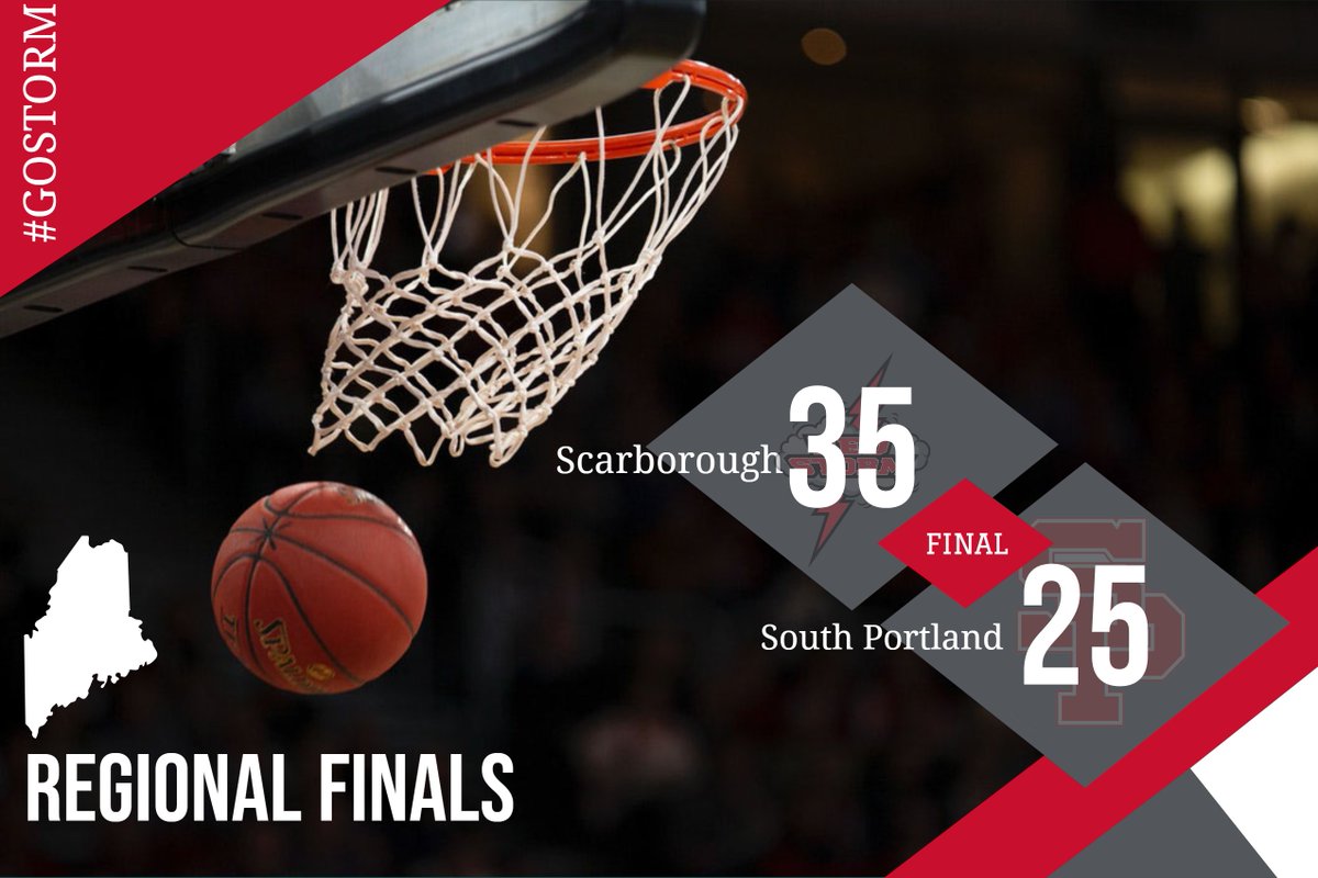 redstorm_sports's tweet photo. ‼️Girls Basketball 🏀Regional Finals ‼️

FINAL
Red Storm 35 | South Portland 25

The Red Storm will move on to the Class AA State Championship next Saturday at the Cross Insurance Arena to face the North Champ, Oxford Hills!!!! https://t.co/IFdSAmODhI