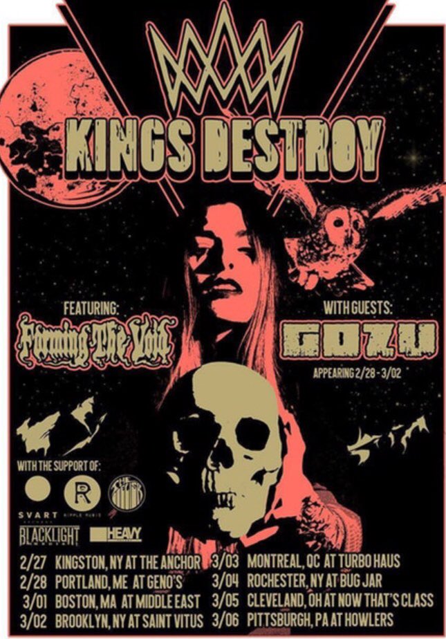 Come out and see GOZU and enjoy some delicious drinks at Saint Vitus Bar March 2. Thanks to Alewife Brewing Company!! <a href="/MetalBlade/">Metal Blade Records</a> <a href="/saintvitusbar/">Saint Vitus</a> <a href="/GOZU666/">GOZU</a>