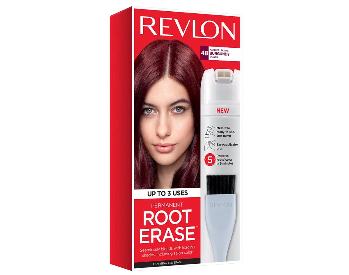 revlon's tweet photo. "With 13 shades to choose from, this fast-acting cream matches most at-home and salon colors, and can be used up to three times" - @BritandCo 🙌 Read more about our #RootErase here: https://t.co/cRL7Z0hP7j https://t.co/XNCIjwxOll