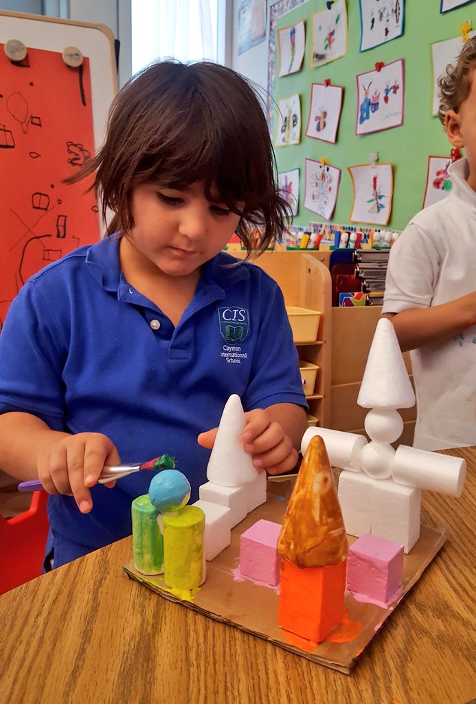 msjess345's tweet photo. Practicing new vocabulary as we build with cones, cylinders, spheres, and cubes.  I see some future engineers! #CISinspires https://t.co/NnPbtroGv7
