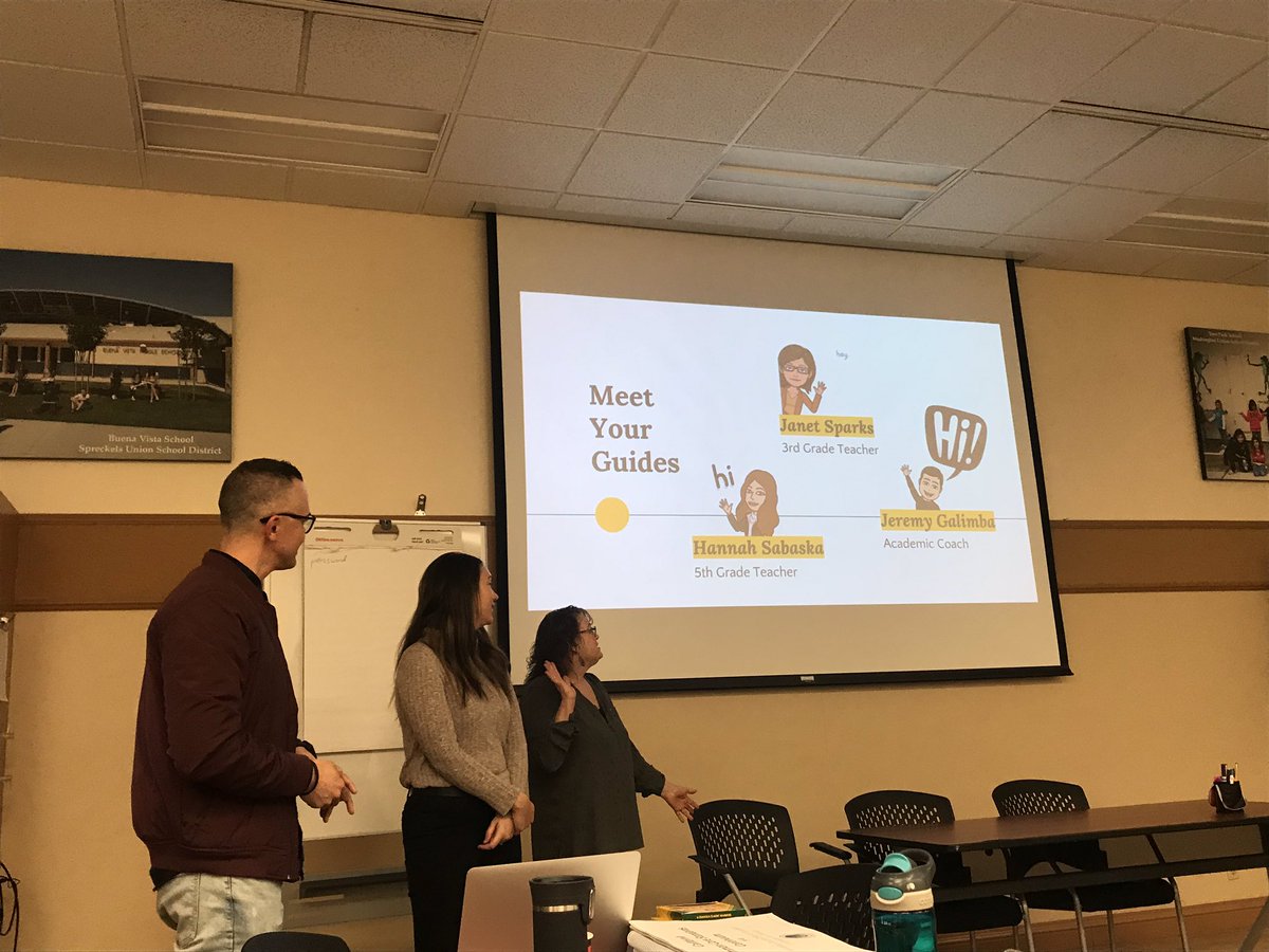 EG_Hawks's tweet photo. Mr. Galimba, Mrs. Sabaska and Mrs. Sparks were invited to present MCOE today because of our consistent growth in ELA. They did an amazing job! Way to go Hawks! #scesdshines #elgabilanhawks #high5teachers #SOAR #activatingleadership https://t.co/GQKOCQOG4L