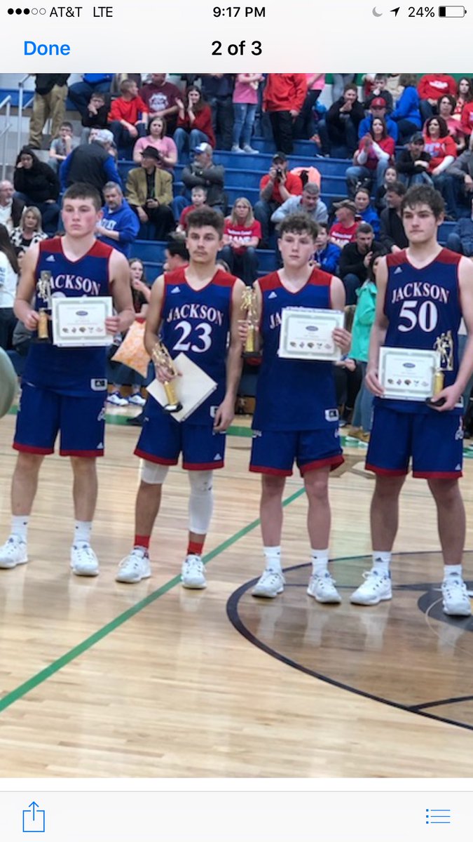 Generals fall to North 80-69.  Great job by the Generals, Band, Cheerleaders, and all of General Nation.  Congrats to those selected to the the All Tournament Teams.
#WeAreJacksonKY