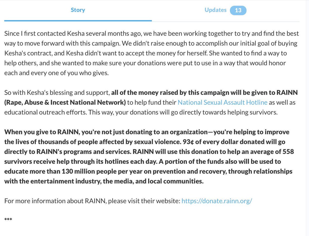 Lu/ke’s main defense is that K3sha and her mom created a defamation campaign full of false info, only accusing him of rape so she could exit her contract. However, when fans raised over $24K to buy out her contract, she refused to accept & donated it ALL to helping other victims