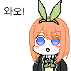 코모리(Korean morikonoko)さんがTwitterに投稿した中野四葉(五等分の花嫁)のイラスト。