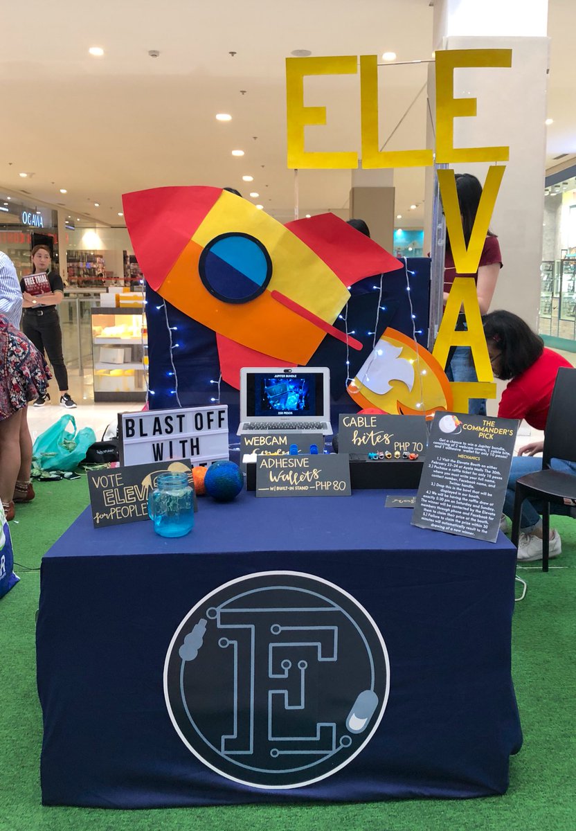 ElevateMNL's tweet photo. We’ve now landed on planet Elevate! Don’t forget to drop by our booth at Ayala Malls the 30th from February 23-24, 2019! #ProtectYourTech 🚀 https://t.co/7EpJood4rm