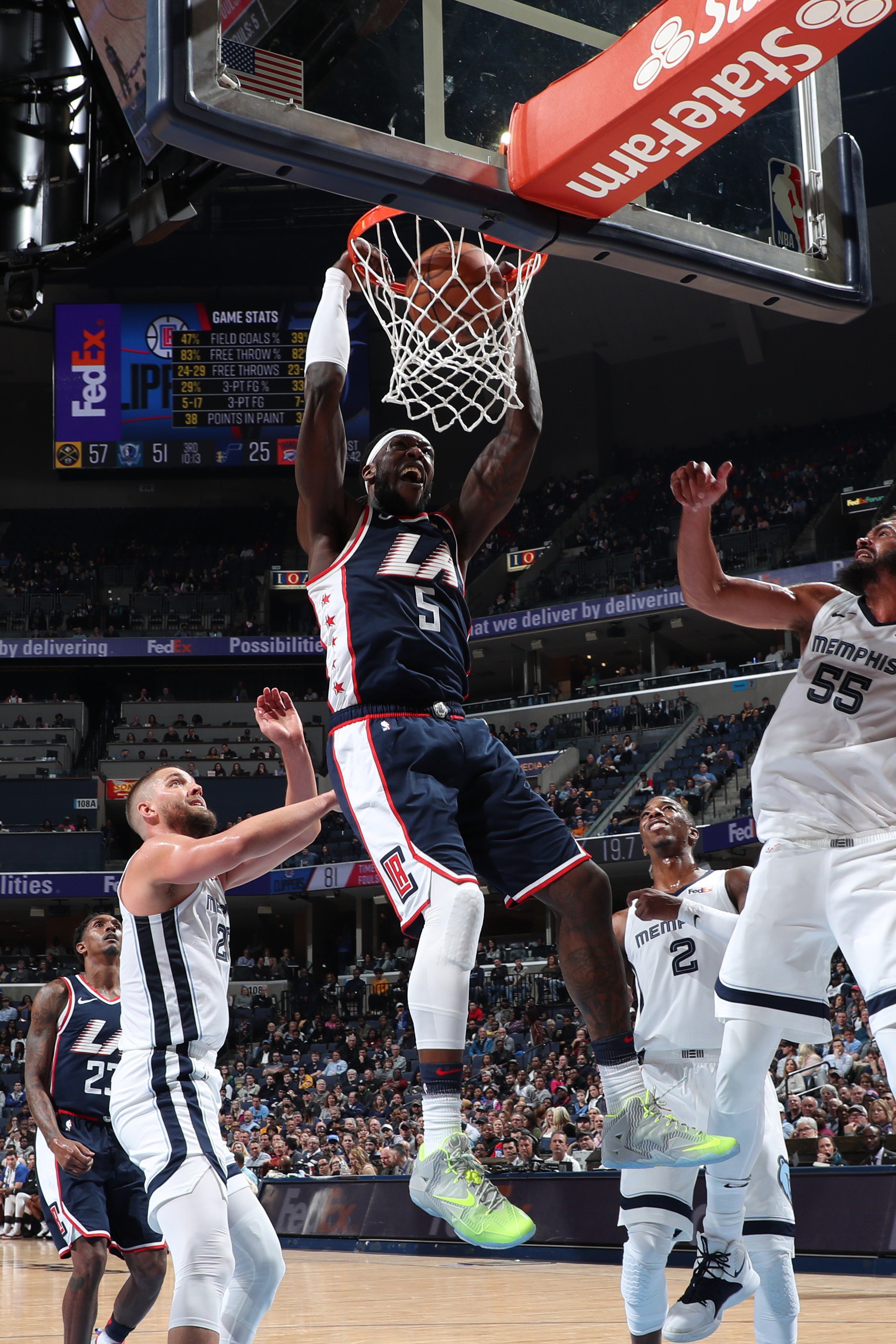 Montrezl Harrell Ties Career-High at Grizzlies