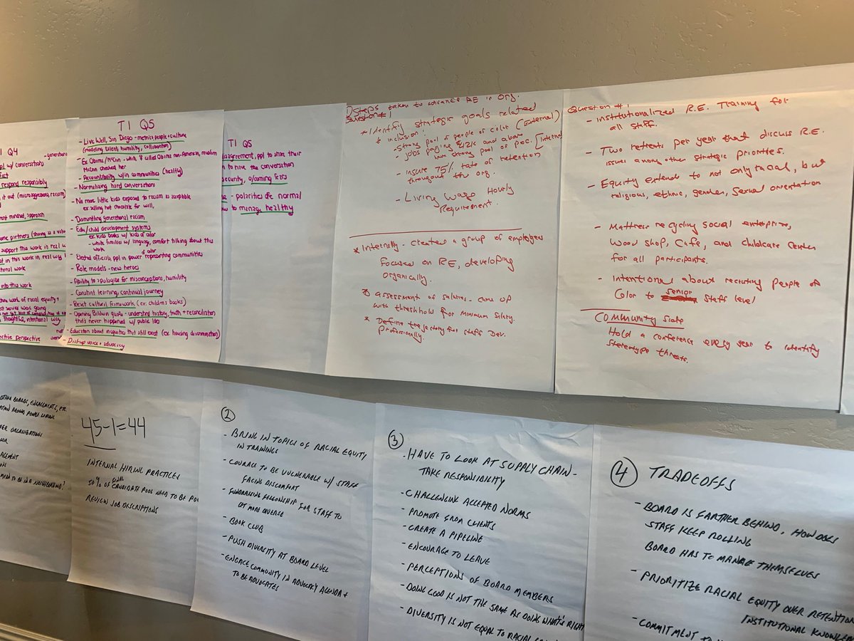 JodiMTWYOUTH's tweet image. Digging in to critical conversations about advancing racial equity.... lots of takeaways and action steps ⁦@kresgehumansvcs⁩ ⁦@kresgefdn⁩
