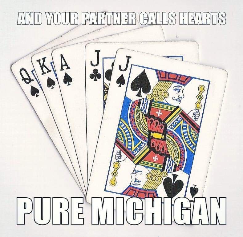 FarmChicJodi's tweet image. Seriously, every freaking time #Euchre #MichiganProblems